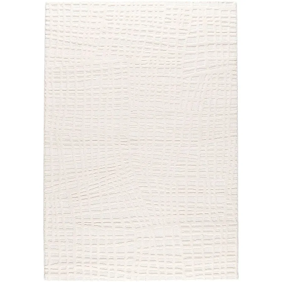 Teppich Pavo Weiss Polyester 80 cm 150 cm - Teppich
