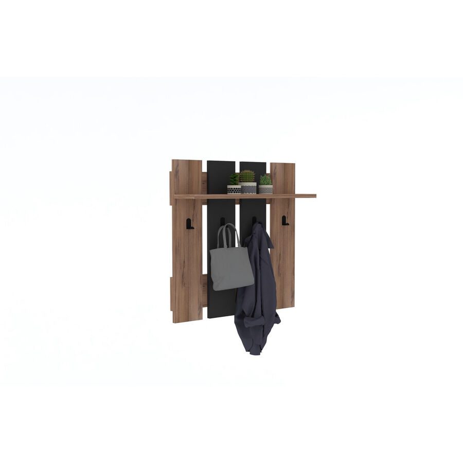 Yemek Braun Kunststoff/Holz 70 cm 70 cm - Farbe: Walnuss - Material: Melamin