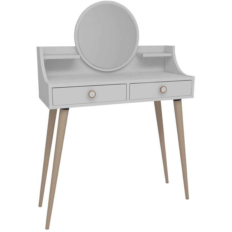 Schminktisch Uyumak - Farbe: Weiss - Material: Melamin - Schminktisch