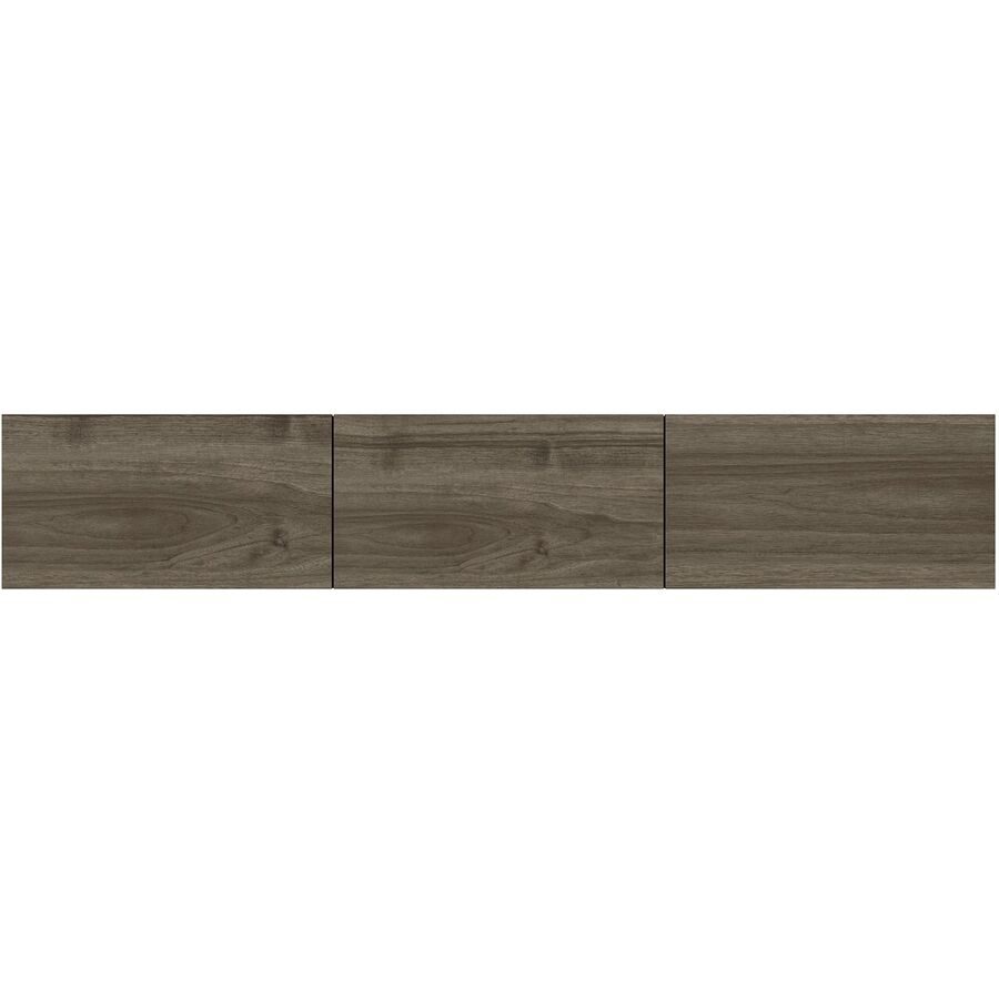TV-Möbel Yasam Braun Holzwerkstoff 35 cm 14 cm 158 cm - Farbe: Walnuss - Material: Melaminbeschichtete Spanplatte - TV-Möbel