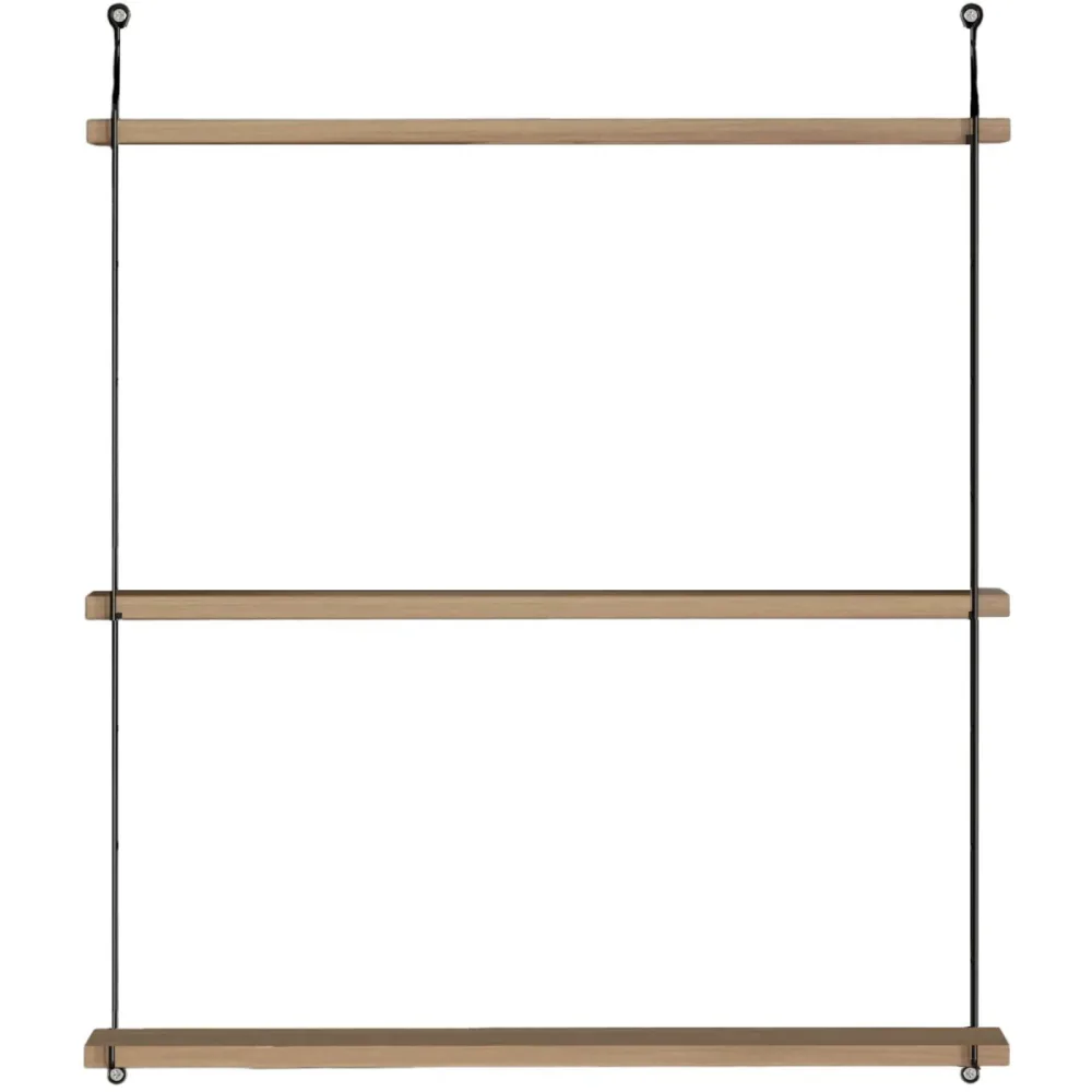 Wandregal Yemek Braun Kunststoff/Holz 85 cm 72 cm - Farbe: Walnuss - Material: Melamin - Wandregal