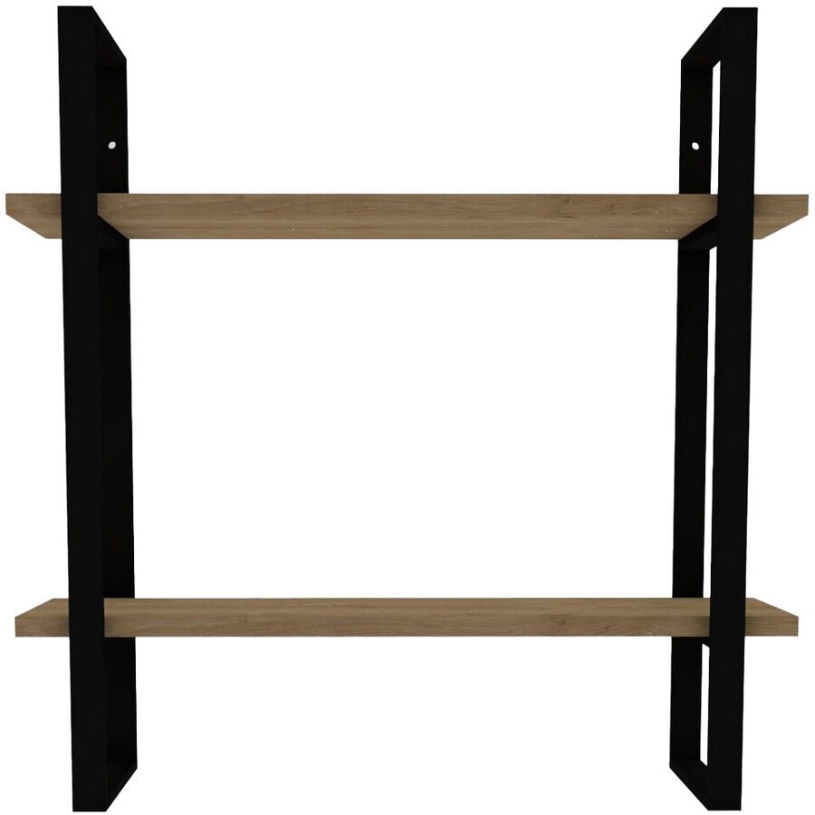 Wandregal Yemek Braun Kunststoff/Holz 70 cm 70 cm - Farbe: eiche - Material: Melamin - Wandregal