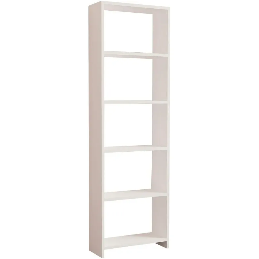 Bücherregal Yemek Weiss Holzwerkstoff/Kunststoff 170 cm 8 cm - Material: Melaninbeschichtete Mischholz (Spanplatte) - Bücherregal