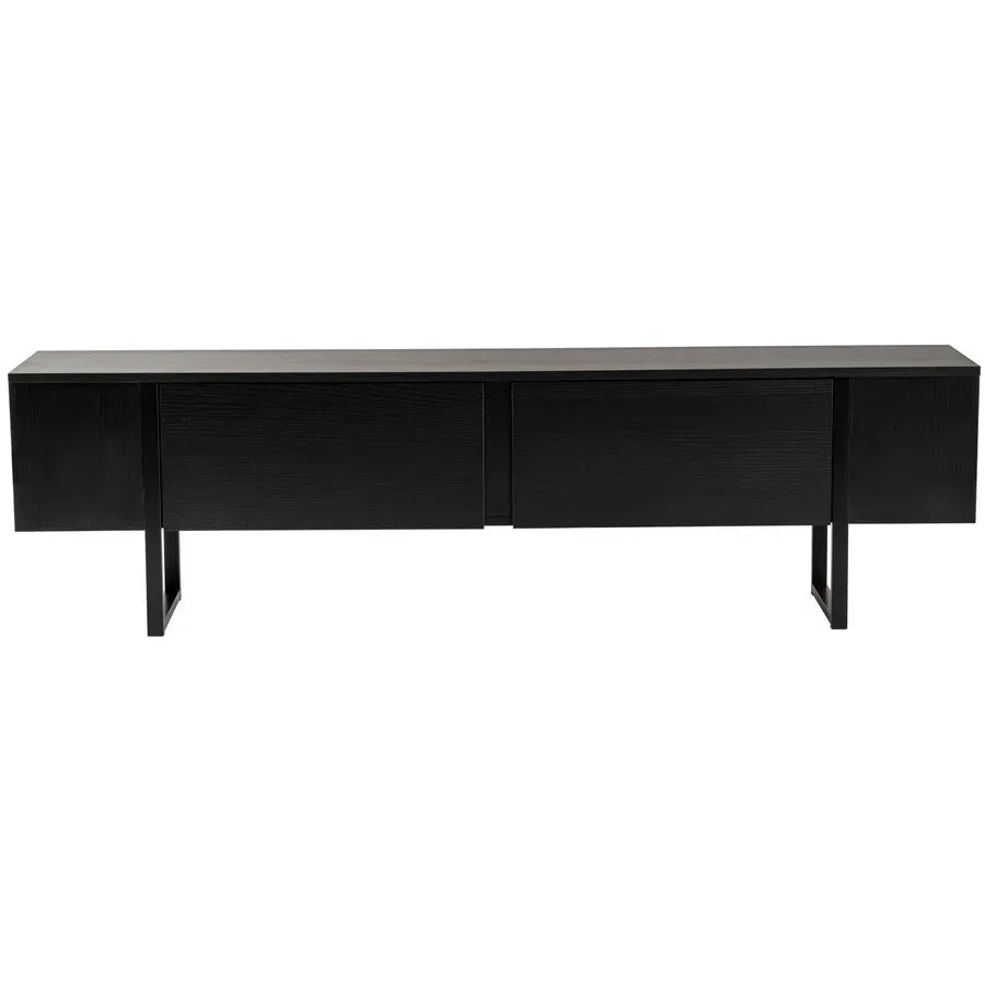 TV-Möbel Yasam Schwarz Holzwerkstoff 38 cm 13 cm 188 cm - Material: 100% Melaminbeschichtete Spanplatte - TV-Möbel