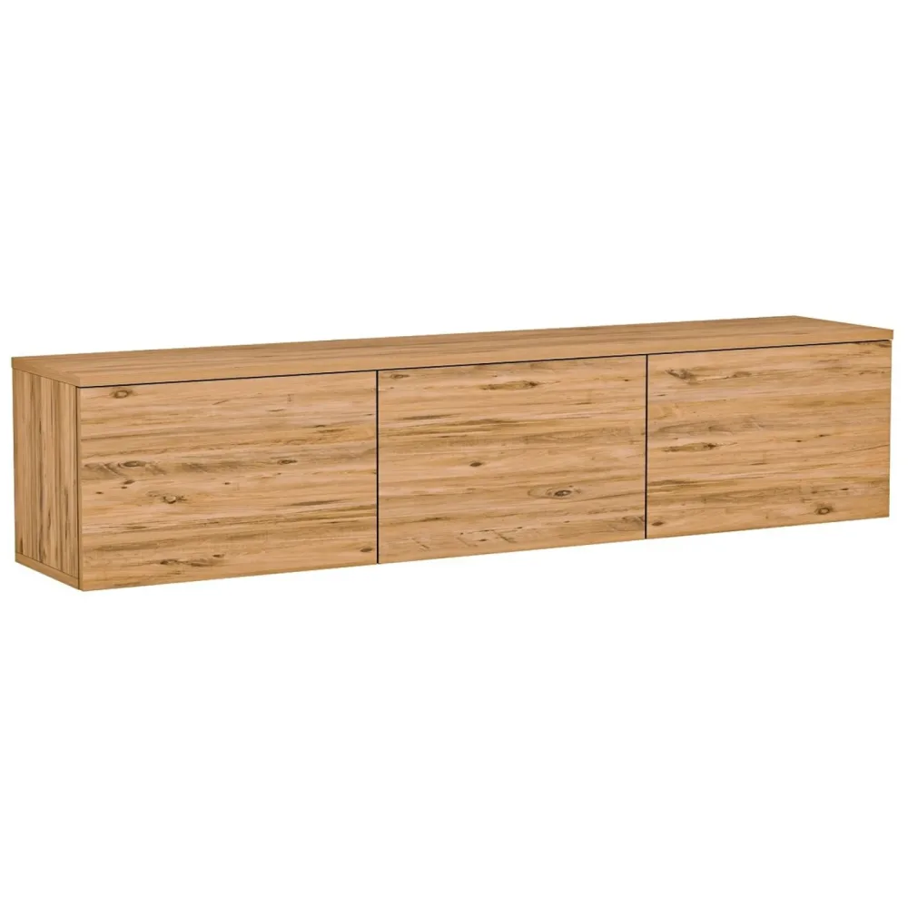 TV-Möbel Yasam Braun Holzwerkstoff 167 cm 8 cm 39 cm - Farbe: Kiefer - Material: Melaminbeschichtete Spanplatte - TV-Möbel
