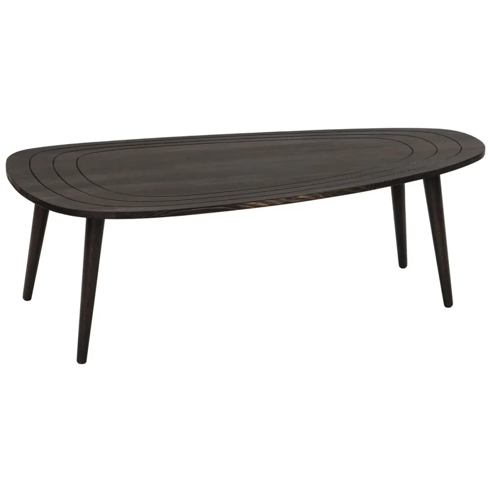 Salontisch Yasam Grau Holz 38 cm - Farbe: anthrazit - Material: Kiefer - Salontisch