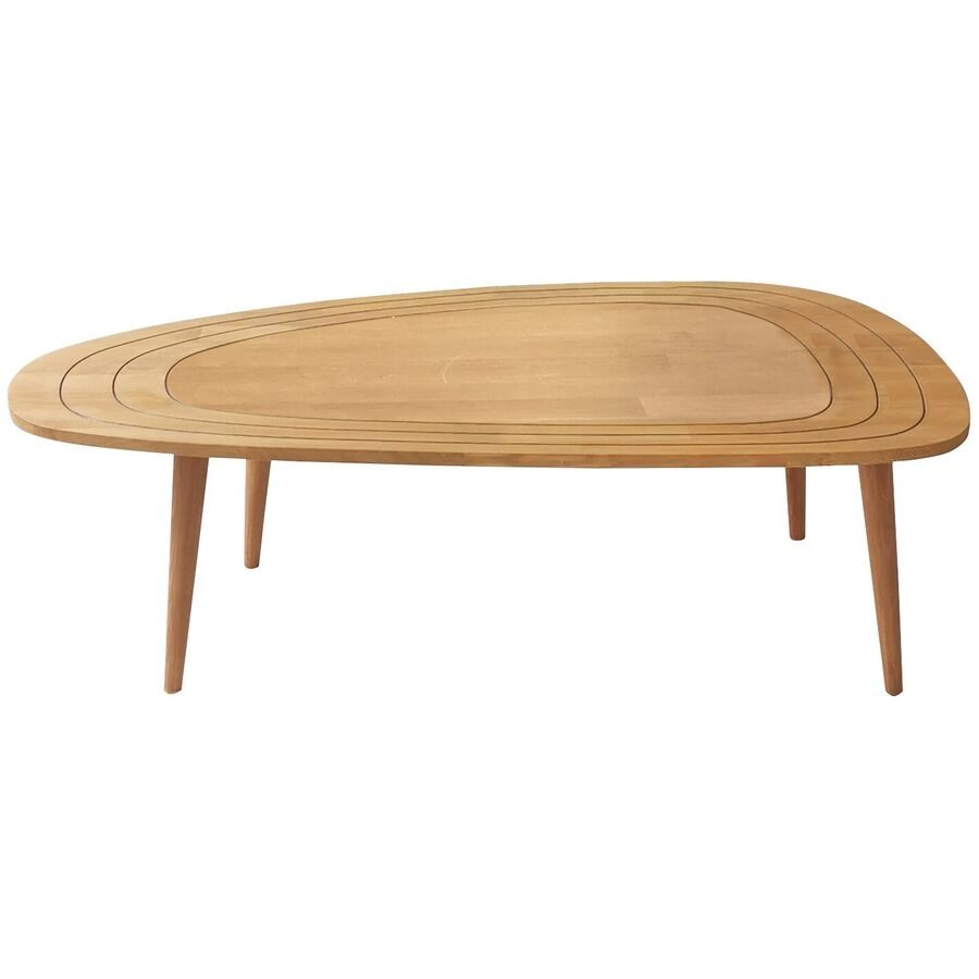 Salontisch Yasam Braun Holz 38 cm - Farbe: teak - Material: Kiefer - Salontisch