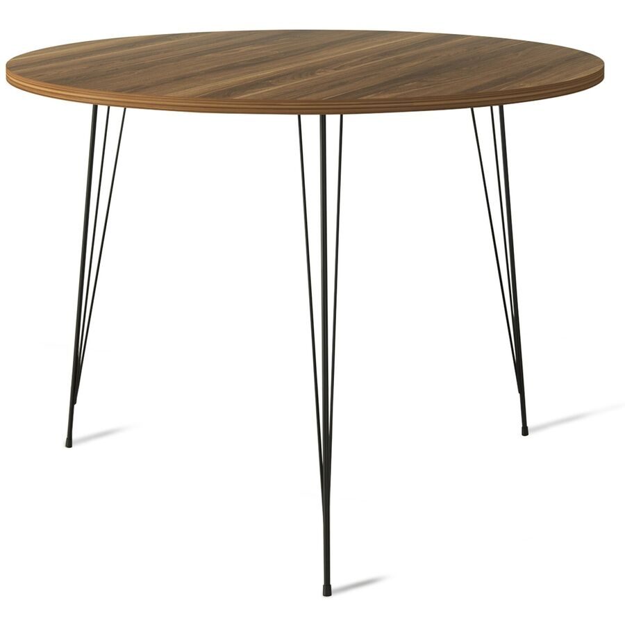 Tisch Yemek Braun Holzwerkstoff 75 cm - Material: Melaminbeschichtete Spanplatte - Tisch