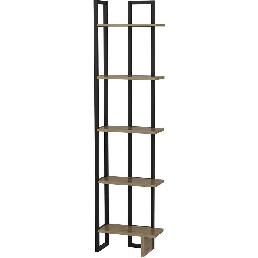 Bücherregal Yemek Braun Holzwerkstoff/Kunststoff 180 cm 45 cm - Farbe: eiche - Material: Melaninbeschichtete Mischholz (Spanplatte) - Bücherregal