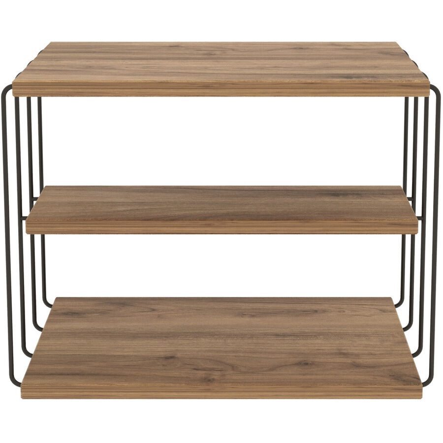 Beistelltisch Yasam Braun Kunststoff 40 cm - Farbe: Kiefer - Material: Melamin - Beistelltisch
