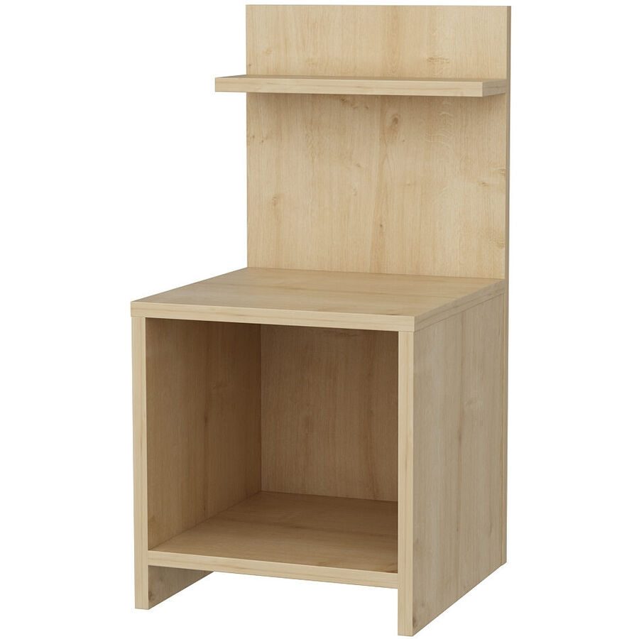 Nachttisch Uyumak Braun Holzwerkstoff 72 cm - Farbe: eiche - Material: Melaminbeschichtete Spanplatte - Nachttisch