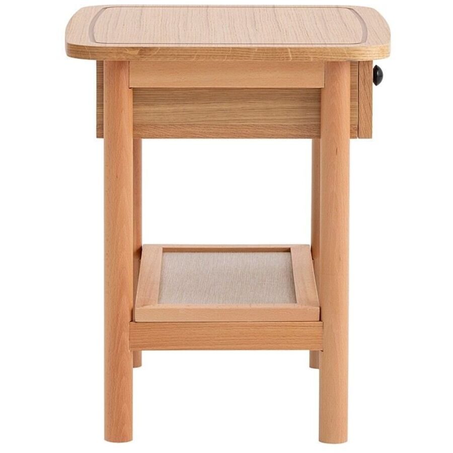 Nachttisch Uyumak Braun Holzwerkstoff 55 cm - Farbe: natur - Nachttisch
