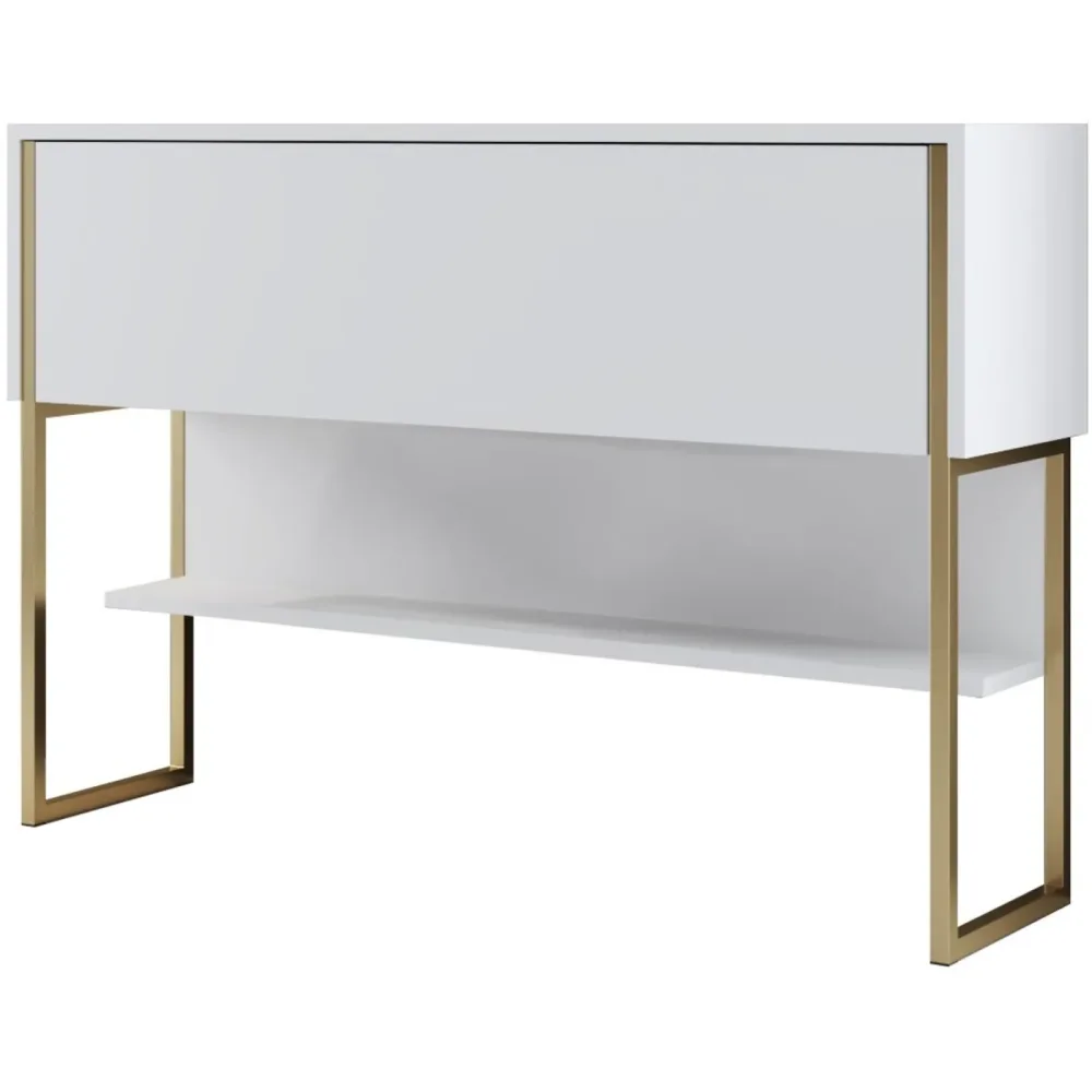 Kommode Yemek Gold Holzwerkstoff 120 cm 80 cm - Material: Melamin - Kommode