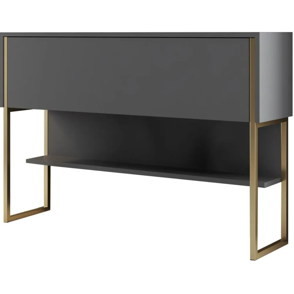 Kommode Yemek Gold 120 cm 80 cm - Material: Melamin - Kommode
