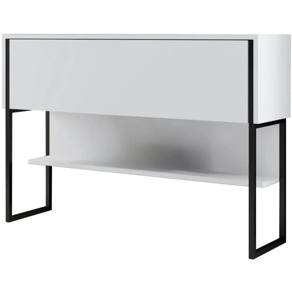 Kommode Yemek Schwarz Holzwerkstoff 120 cm 80 cm - Material: Melamin - Kommode