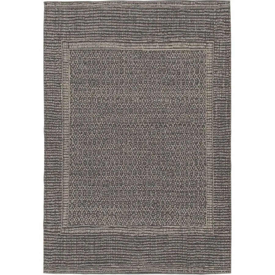 Teppich Tavo Braun/Schwarz Jute 80 cm 150 cm - Farbe: taupe - Teppich