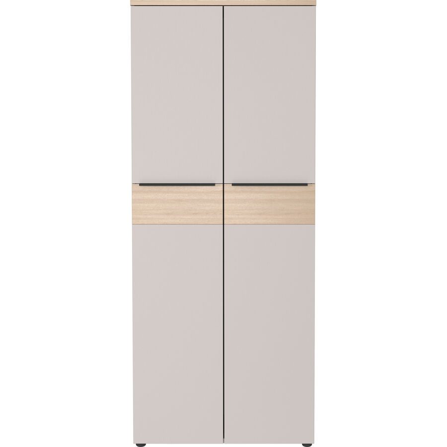 Aktenschrank Oviedo Beige Holzwerkstoff - Farbe: Kaschmir - Aktenschrank