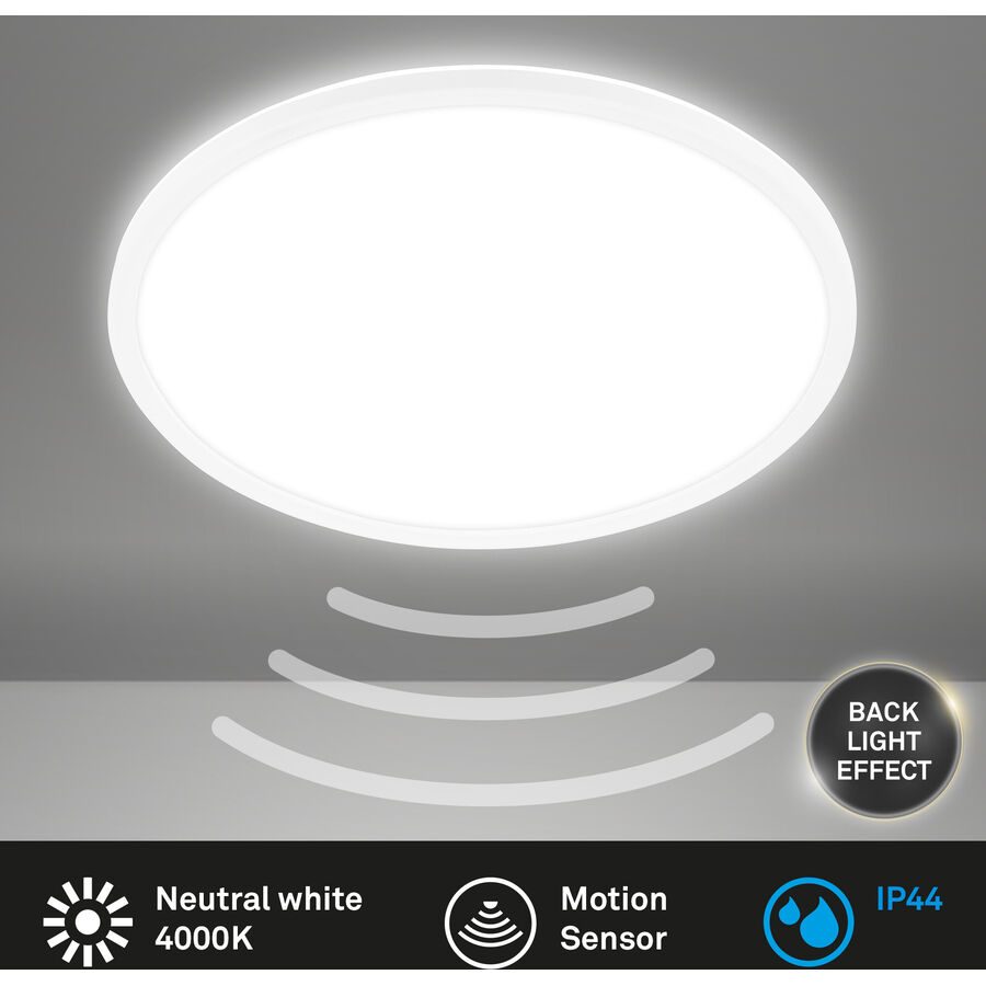 Deckenlampe Telefunken Sensor Kunststoff weiss - LED - Lichtfarbe: Helles Neutralweiss - Deckenlampe- LED Energiesparlampe