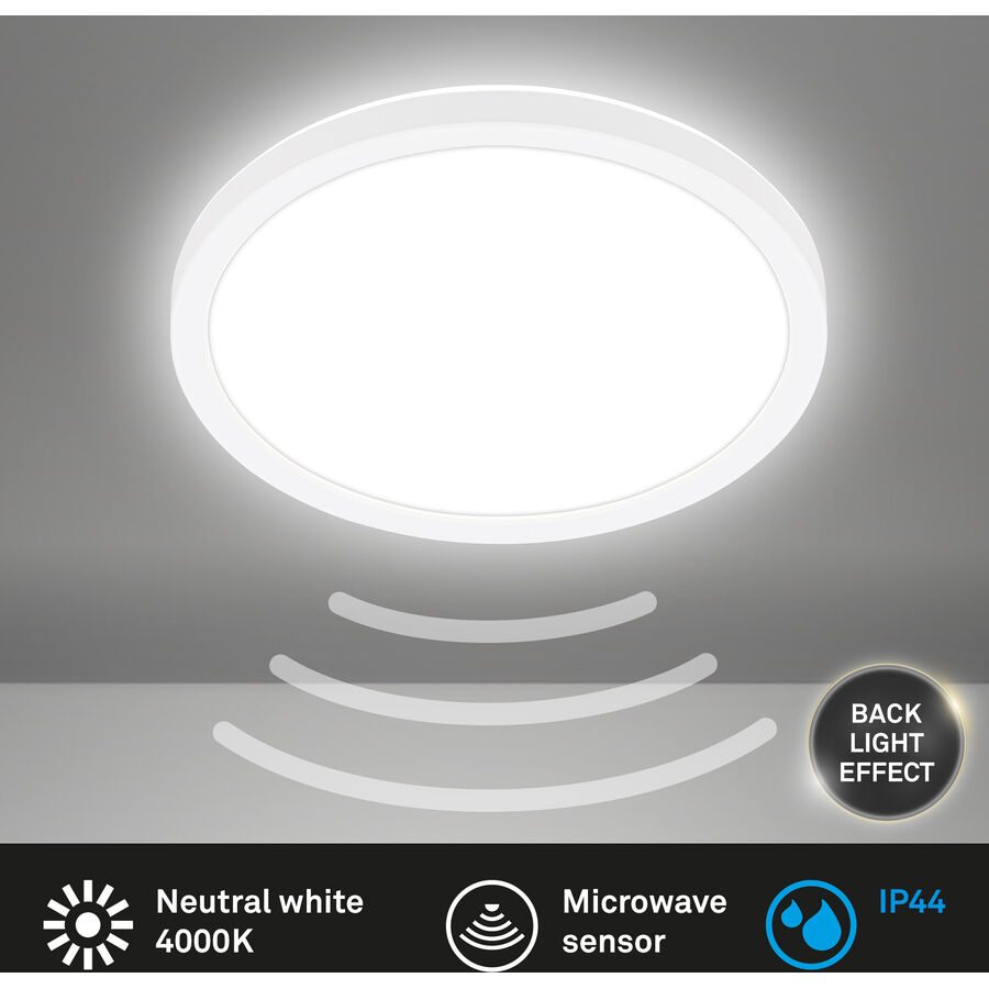 Deckenlampe Telefunken Weiss Kunststoff 24 cm 3 cm - LED - Lichtfarbe: Helles Neutralweiss - Deckenlampe- LED Energiesparlampe
