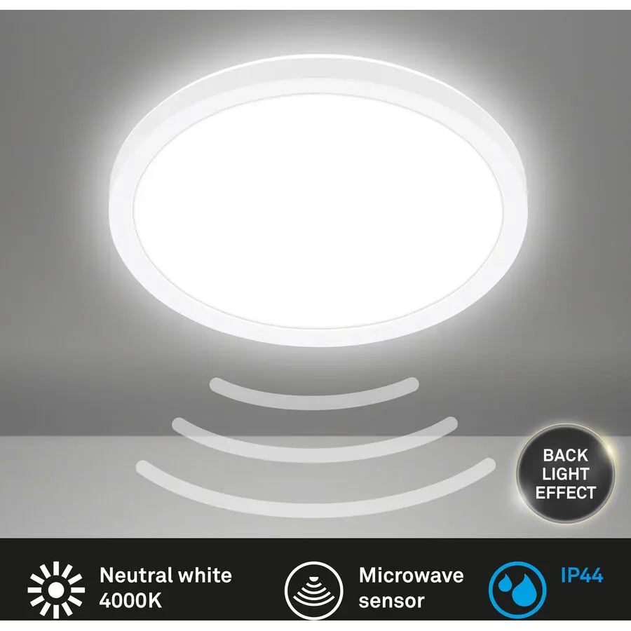 Deckenlampe Telefunken Weiss Kunststoff 24 cm 3 cm - LED - Lichtfarbe: Helles Neutralweiss - Deckenlampe- LED Energiesparlampe