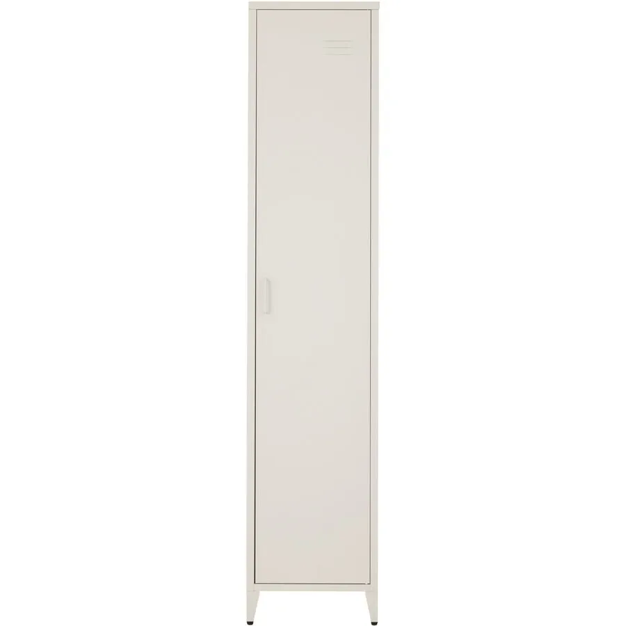 Garderobenschrank Kalia Grau Metall 38 cm 180 cm - Garderobenschrank