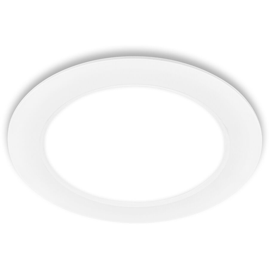 Einbaustrahler Norja Weiss Kunststoff 17 cm 3 cm - LED - Lichtfarbe: Helles Neutralweiss - Einbaustrahler- LED Energiesparlampe