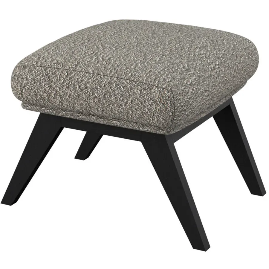 Hocker Halani Braun Stoff 41 cm 54 cm - Farbe: Macchiato - Hocker