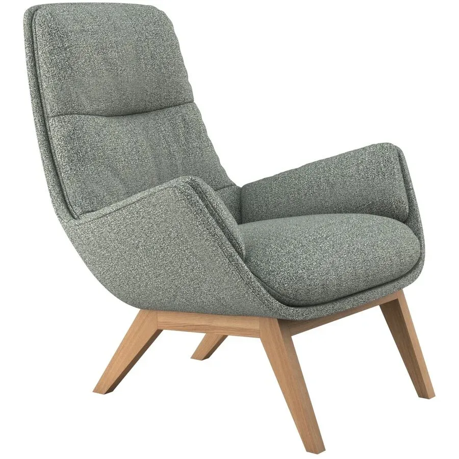 Sessel Halani Blau Stoff 93 cm 84 cm - Farbe: Sky Blue - Sessel