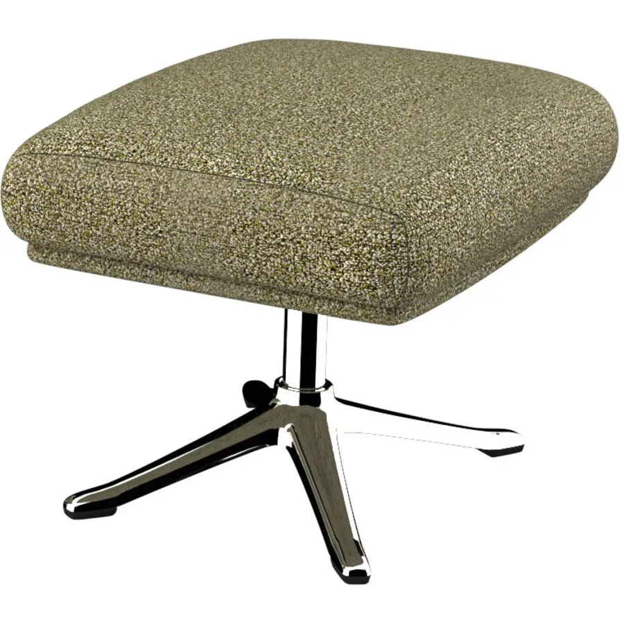 Hocker Halani Grün Stoff 41 cm 54 cm - Farbe: Olivgrün - Hocker