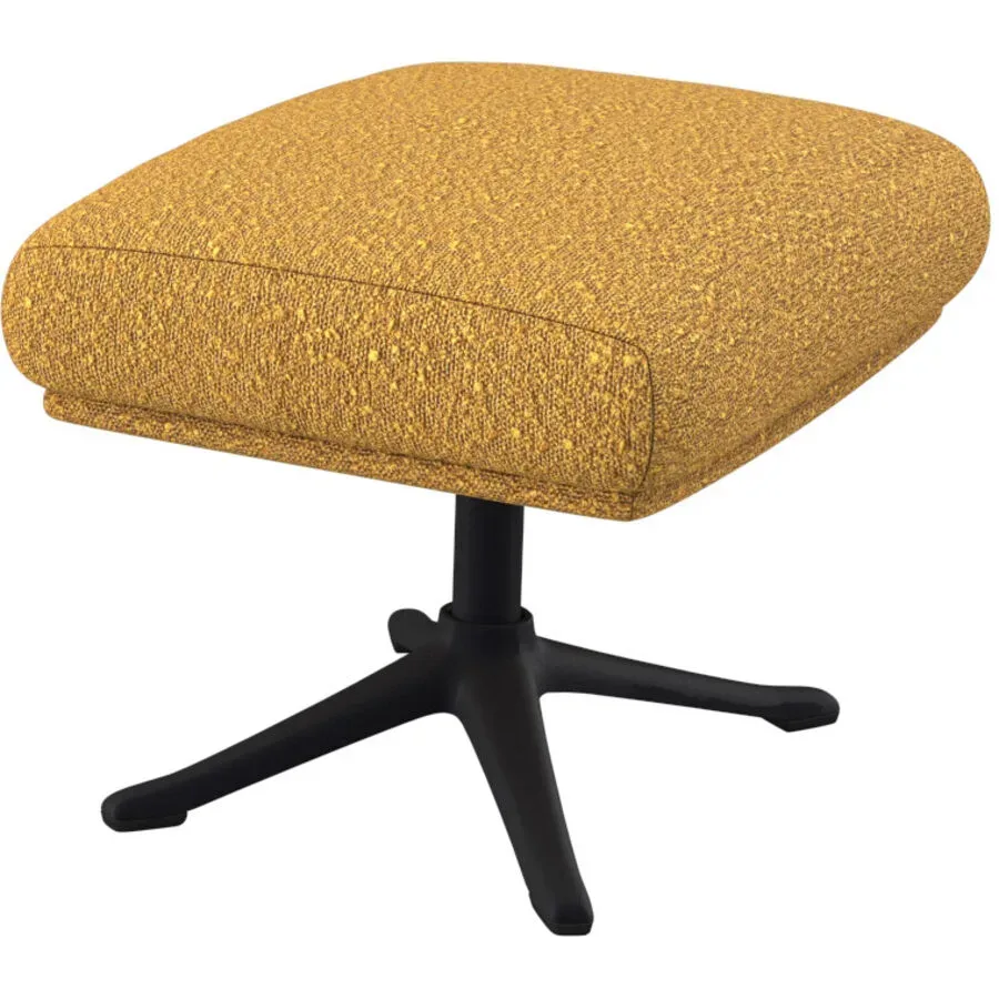 Hocker Halani Gelb Stoff 41 cm 54 cm - Farbe: senf - Hocker