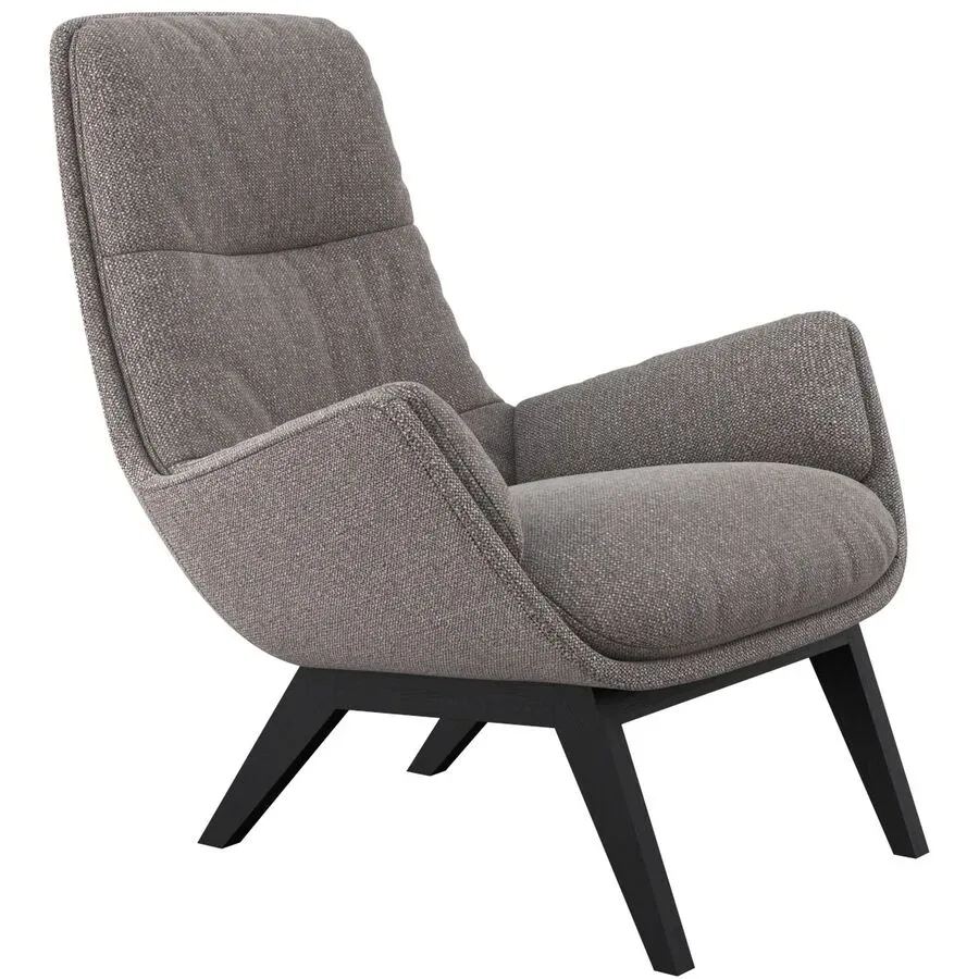 Sessel Halani Braun Stoff/Polyester 93 cm 84 cm - Farbe: Macchiato - Sessel