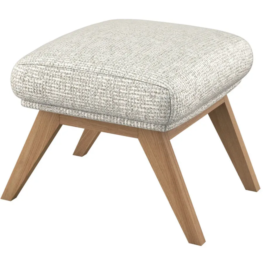 Hocker Halani Beige Stoff 41 cm 54 cm - Farbe: muschel - Hocker