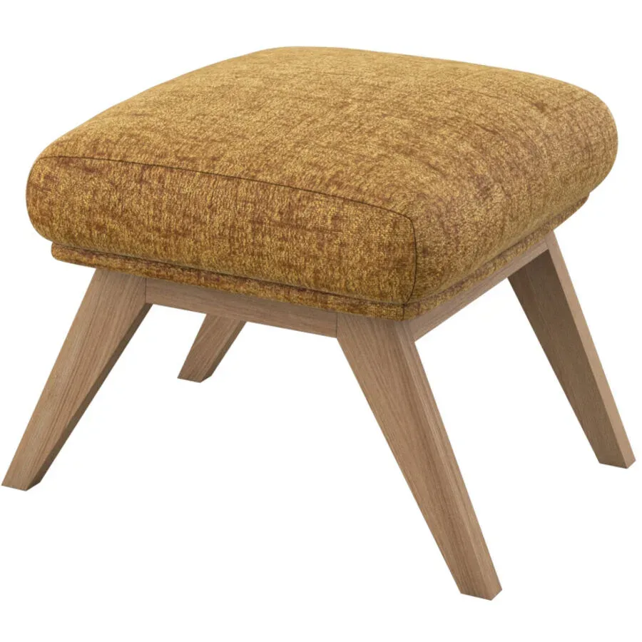 Hocker Halani Braun Stoff 41 cm 54 cm - Hocker