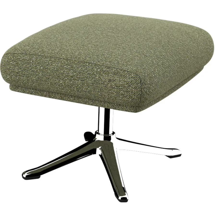 Hocker Halani Grün Stoff/Polyester 41 cm 54 cm - Farbe: moosgrün - Material: Stoff, polyester - Hocker