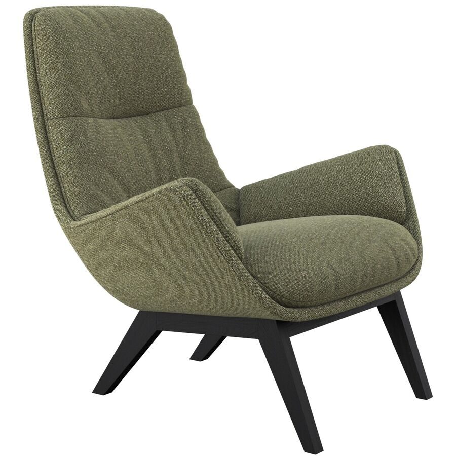 Sessel Halani Grün Stoff/Polyester 93 cm 84 cm - Farbe: moosgrün - Sessel
