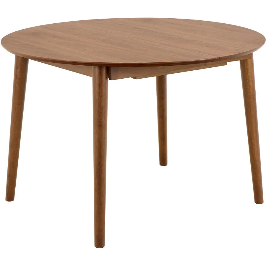 Esstisch rund Montreux Braun MDF 154 cm Ausziehbar - Farbe: nussbaumfarbig - Esstisch rund