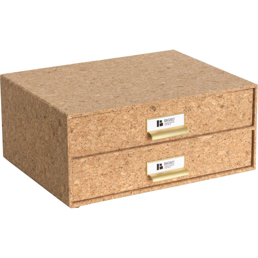 Bigso Box of Sweden - Schubladenbox, 33X25.5X14.5CM, Hellbraun