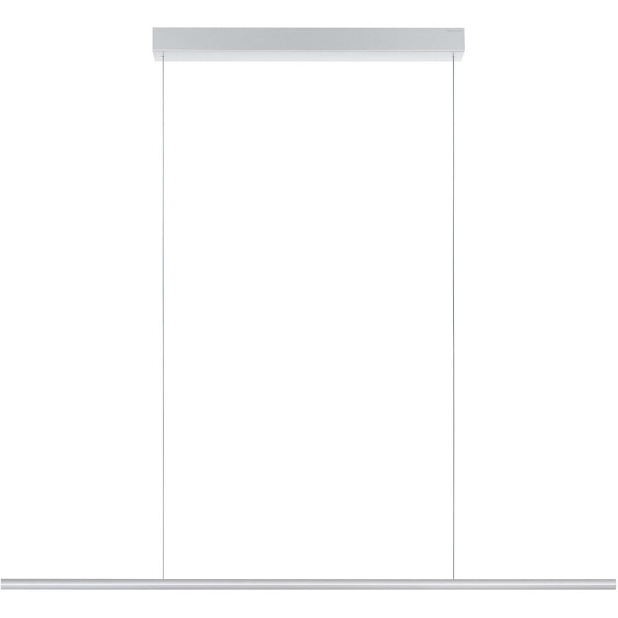 Designer-Pendellampe Bankamp Hexagon aluminium matt 120 cm - LED - Lichtfarbe: Extra warmweiss - Material: Aluminium/Acryl - Designer-Pendellampe