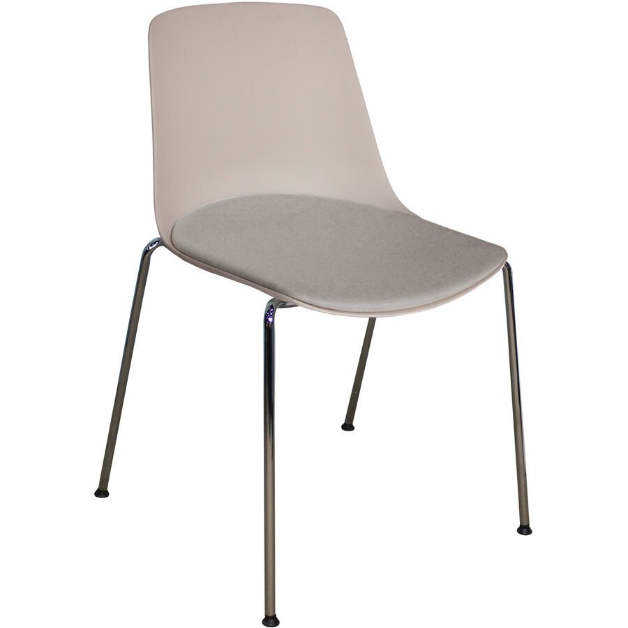 Bürostuhl Livio Beige/Grau Kunststoff 56 cm 88 cm - Farbe: Greige - Material: Polypropylen - Bürostuhl