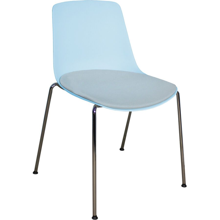 Bürostuhl Livio Blau Kunststoff 56 cm 88 cm - Farbe: hellblau - Material: Polypropylen - Bürostuhl