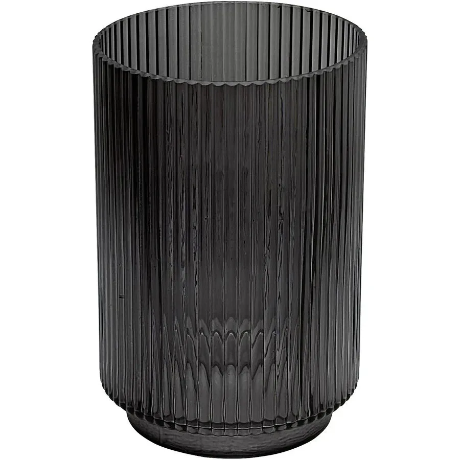 Vase Aria H17cm dunkelgrau - Material: Glas - Vase