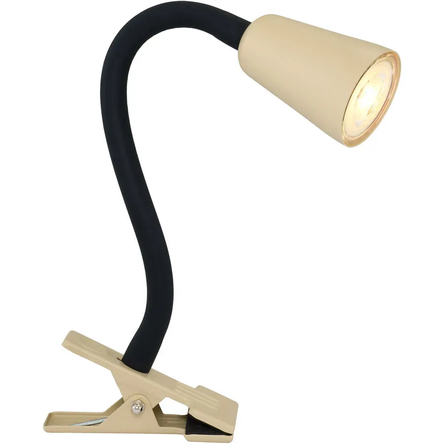 Klemmlampe Koko Metall kaki matt GU10
