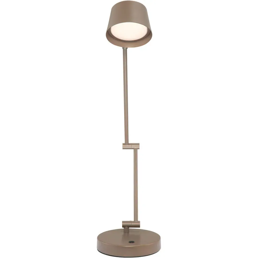 Tischlampe Lacroix Metall/Acryl dunkelbraun matt 7W LED - LED - Lichtfarbe: Extra warmweiss - Kaltes Tagesweiss- LED Energiesparlampe