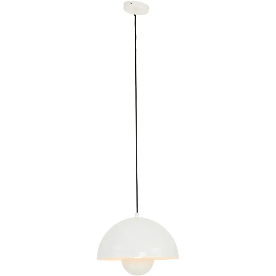 Pendellampe Limone Weiss glänzend B 30 cm