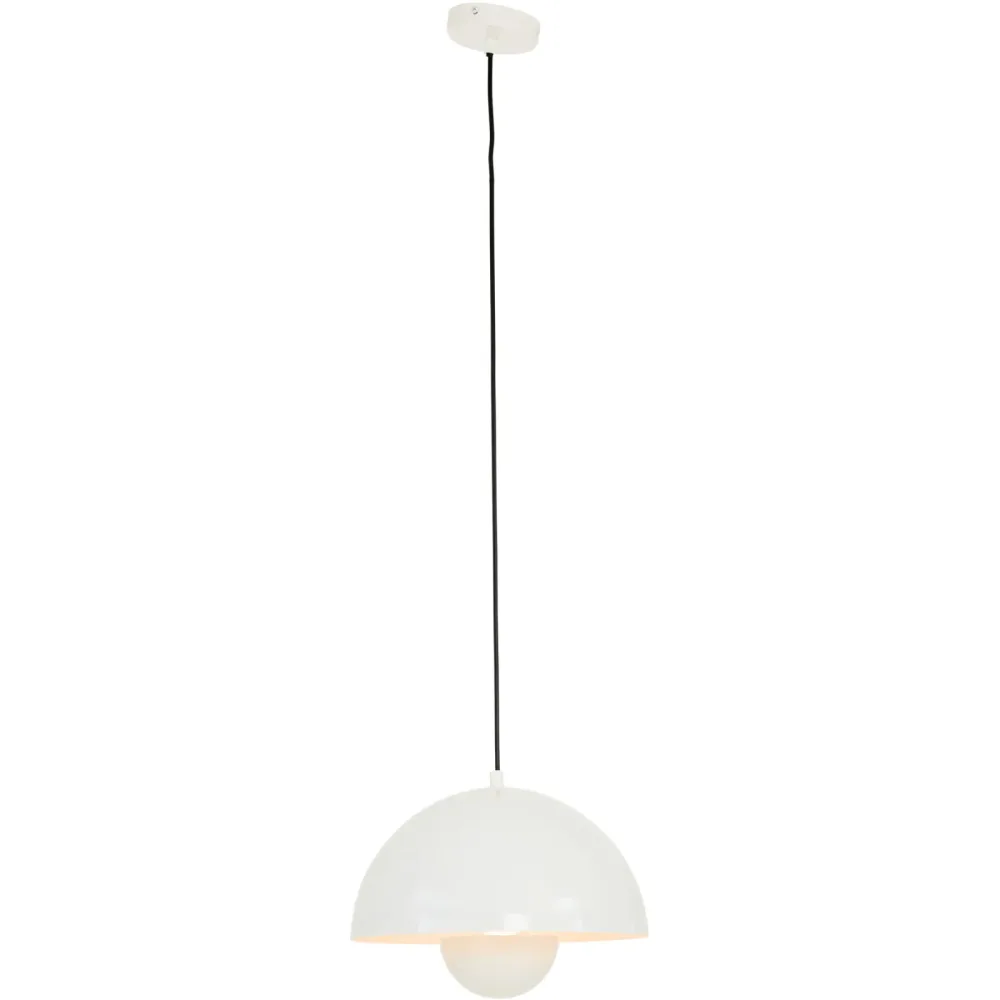 Pendellampe Limone Weiss glänzend B 30 cm