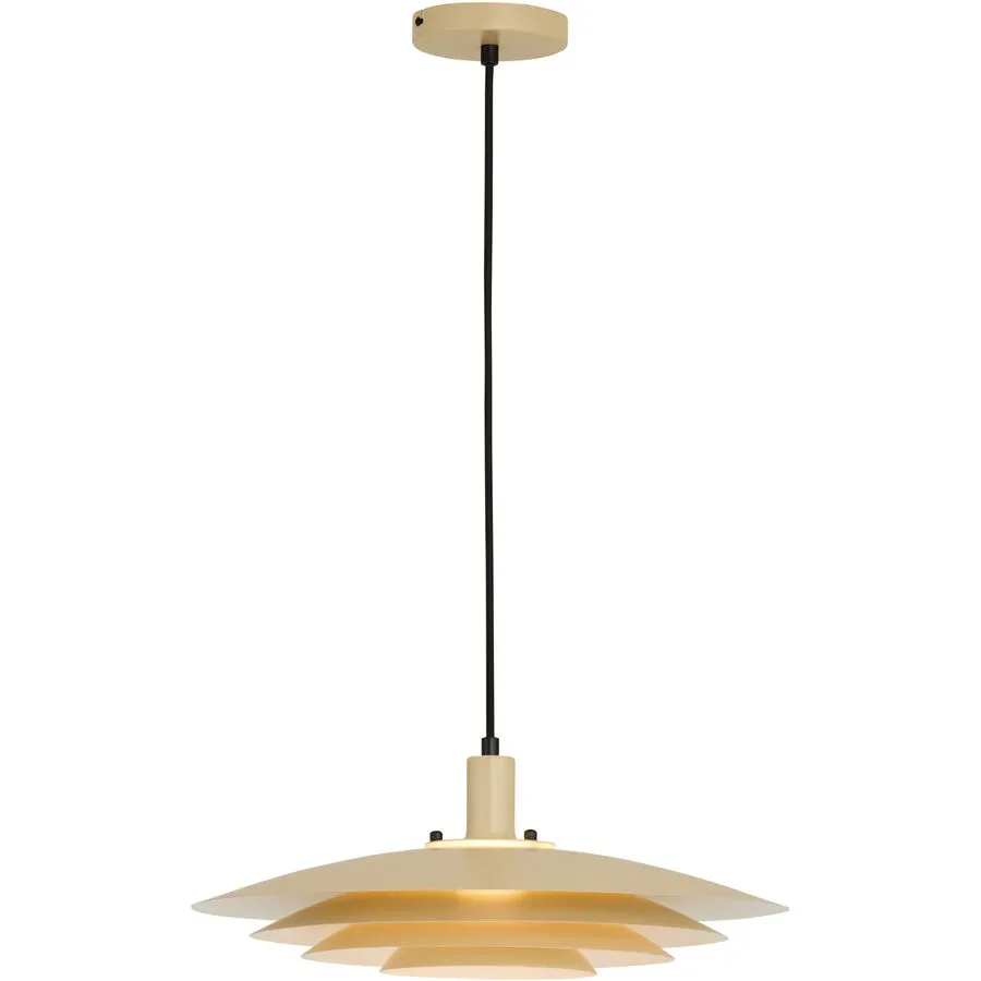 Pendellampe Tarim Metall kaki matt Ø 48cm E27