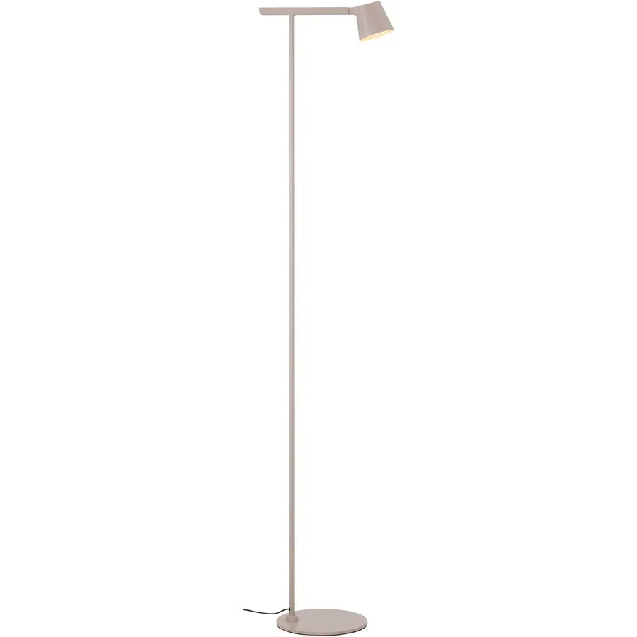Stehlampe Flint Metall B 29.5 H 138 cm - Farbe: sand matt - LED - Material: Acryl - Stehlampe- LED Energiesparlampe