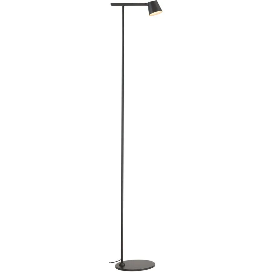Stehlampe Flint Metall/ Acryl schwarz metallic 5W LED - LED - Stehlampe- LED Energiesparlampe