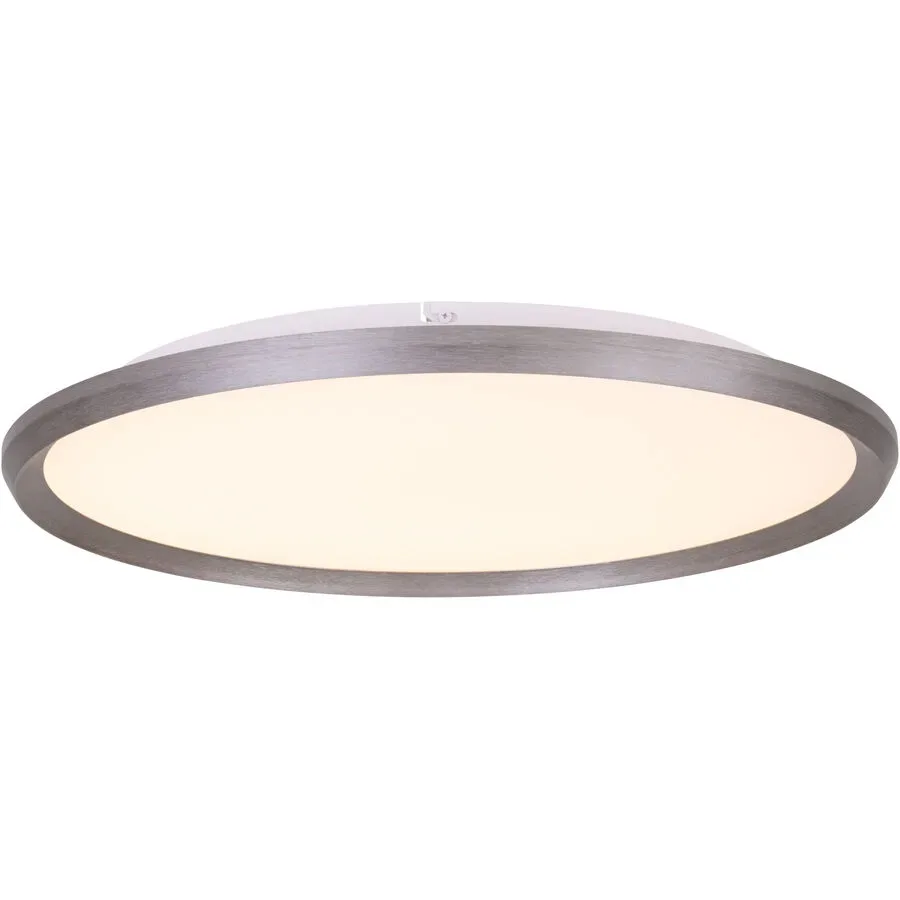 Deckenlampe Galetta Metall grau gebürstet Ø 60cm 42+10W LED - LED - Material: Metall/Acryl- LED Energiesparlampe