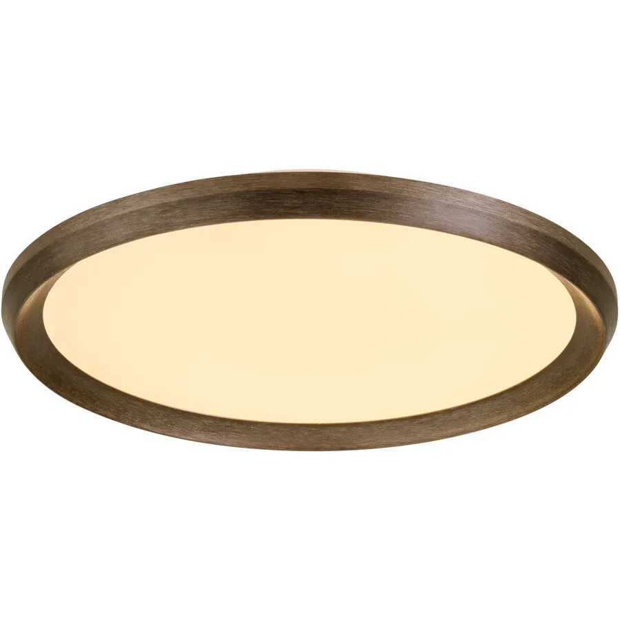 Deckenlampe Galetta Metall grau gebürstet Ø 40cm 24+10W LED - LED - Material: Metall/Acryl- LED Energiesparlampe